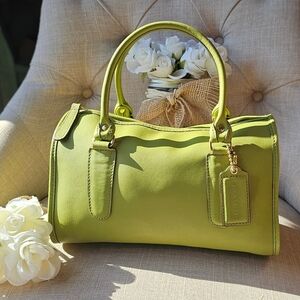 Vintage Coach Reissue Classic Madison "Speedy" Sachel Bag ( Green )